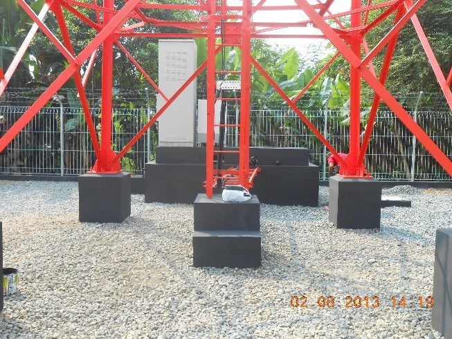 Area tower terpagar hasil pekerjaan CME Bogor