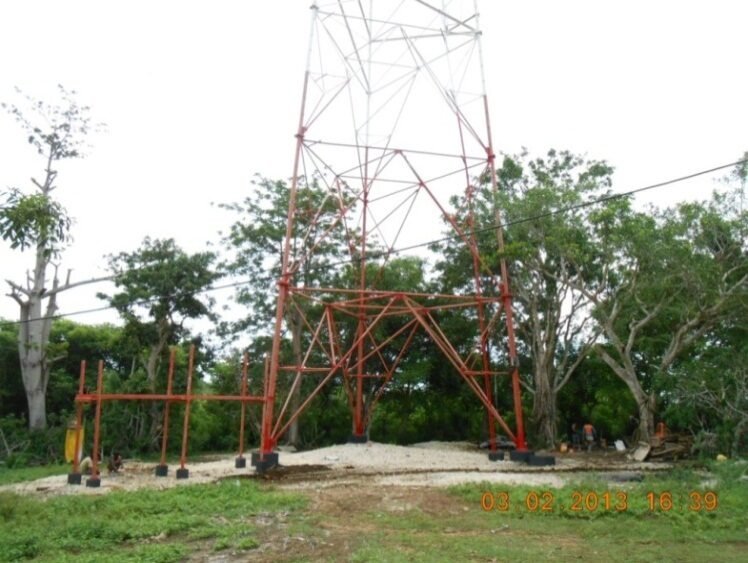Erection tower SCTV 100 meter Denpasar